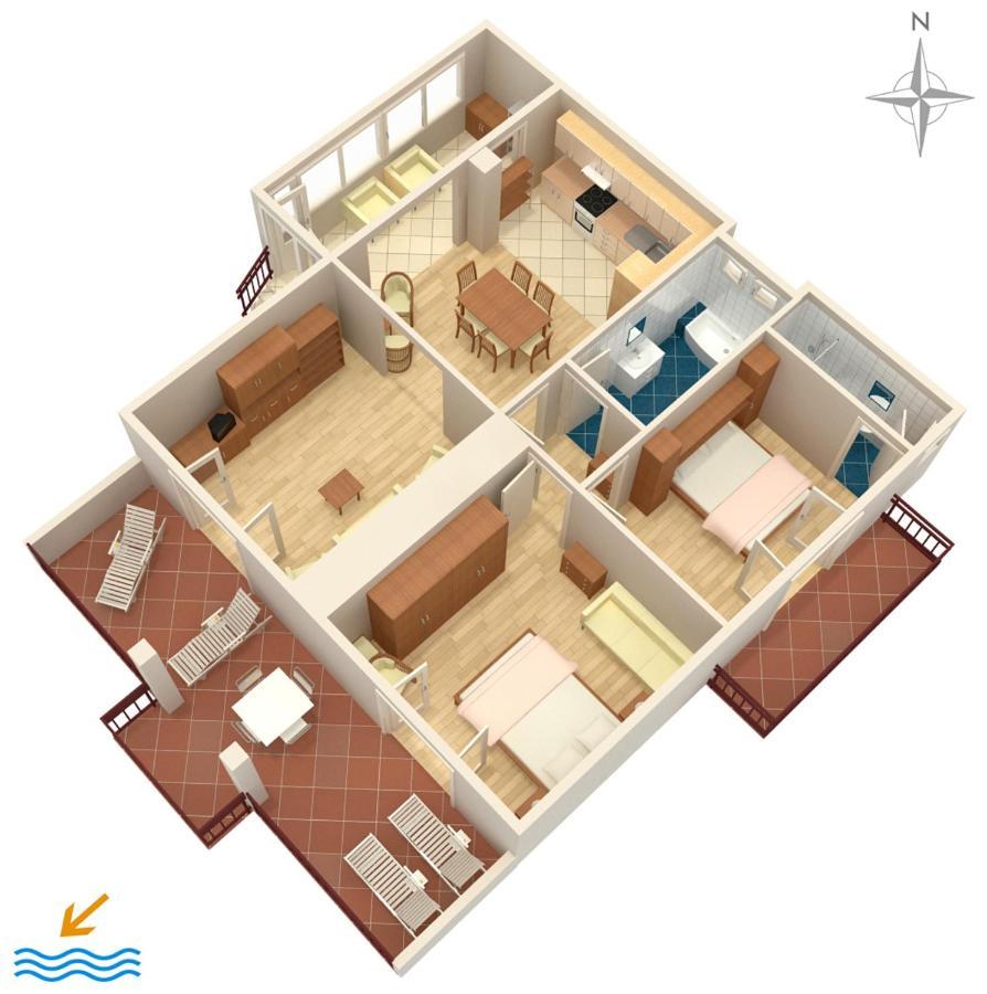 Apartments By The Sea Podgora, Makarska - 2615 Buitenkant foto